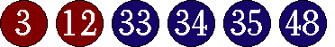 [03 12 33 34 35 48]