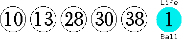10 13 28 30 38 (01)