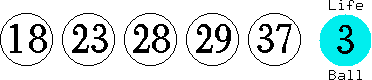 18 23 28 29 37 (03)