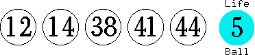12 14 38 41 44 (05)