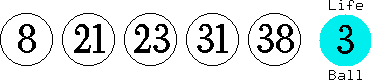 08 21 23 31 38 (03)