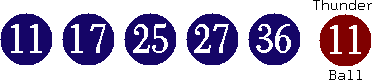 11 17 25 27 36 (11)