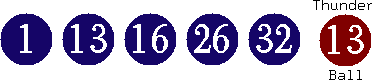 01 13 16 26 32 (13)