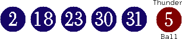 02 18 23 30 31 (05)
