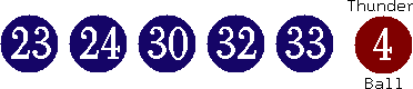 23 24 30 32 33 (04)