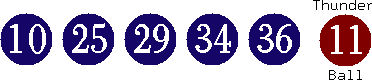 10 25 29 34 36 (11)