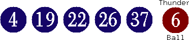 04 19 22 26 37 (06)