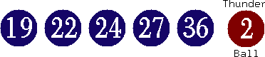 19 22 24 27 36 (02)