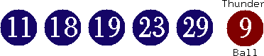 11 18 19 23 29 (09)