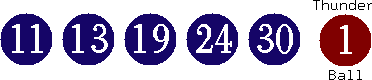 11 13 19 24 30 (01)