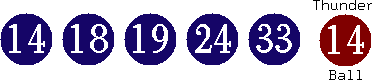 14 18 19 24 33 (14)