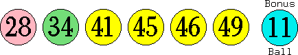 28 34 41 45 46 49 (11)