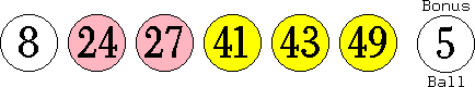 08 24 27 41 43 49 (05)