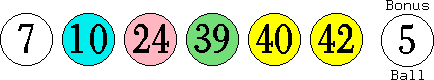 07 10 24 39 40 42 (05)