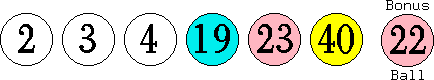02 03 04 19 23 40 (22)