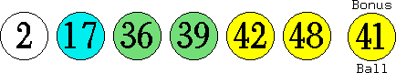 02 17 36 39 42 48 (41)