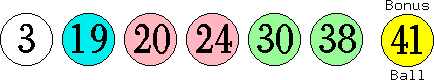 03 19 20 24 30 38 (41)
