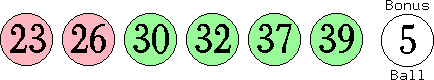 23 26 30 32 37 39 (05)