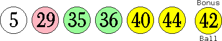 05 29 35 36 40 44 (42)