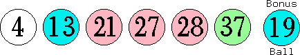 04 13 21 27 28 37 (19)