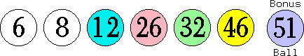 06 08 12 26 32 46 (51)
