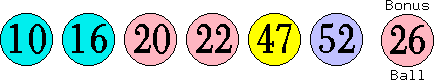 10 16 20 22 47 52 (26)