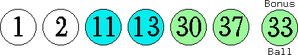 01 02 11 13 30 37 (33)