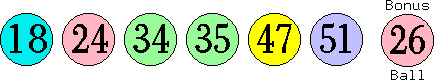 18 24 34 35 47 51 (26)