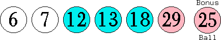 06 07 12 13 18 29 (25)