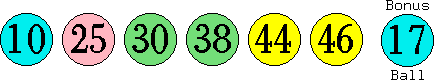 10 25 30 38 44 46 (17)