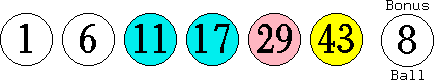 01 06 11 17 29 43 (08)